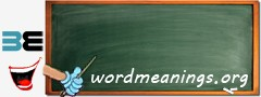 WordMeaning blackboard for k